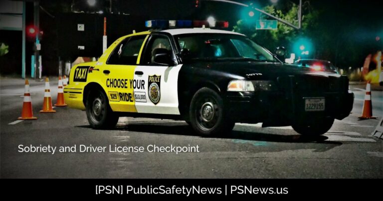 POLICE: Sobriety and Driver License Checkpoint Notification cover
